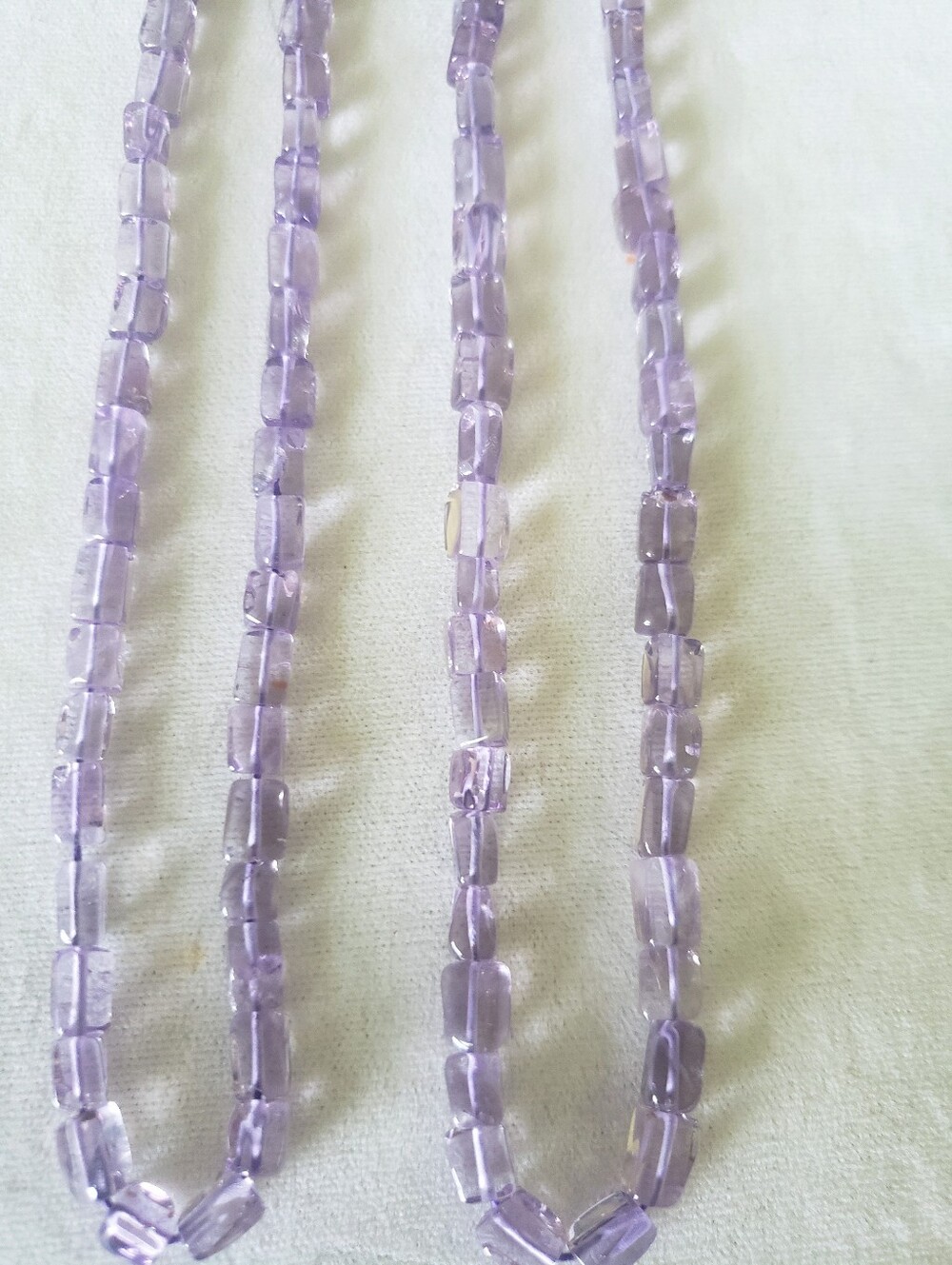 Lavender-Purple Amethyst Gemstones    2 Strand Lot